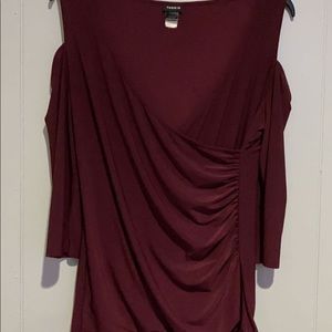 Burgundy blouse